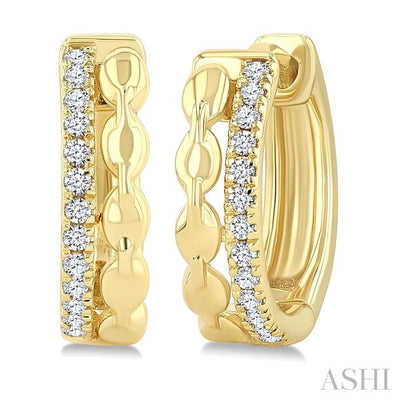 Petite Diamond Huggie Fashion Earrings