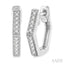Petite Diamond Huggie Fashion Earrings