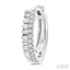 Petite Fluted Diamond Huggie Fashion Earrings