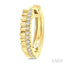 Petite Fluted Diamond Huggie Fashion Earrings