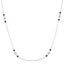 Sapphire & Diamond Station Necklace