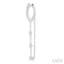 Diamond Hoop Chain Earrings