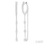 Diamond Hoop Chain Earrings