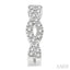 Swirl Petite Diamond Huggie Fashion Earrings