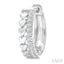 Heart Shape Petite Diamond Huggie Fashion Earrings
