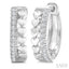 Heart Shape Petite Diamond Huggie Fashion Earrings