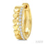 Heart Shape Petite Diamond Huggie Fashion Earrings