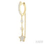 Star Diamond Hoop Chain Earrings