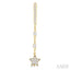 Star Diamond Hoop Chain Earrings