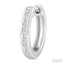 Channel Set Petite Diamond Huggie Fashion Earrings