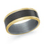 Men's Tantalum & Carbon Fiber Wedding Ring