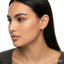 Split Petite Diamond Huggie Fashion Earrings