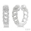 Swirl Petite Diamond Huggie Fashion Earrings