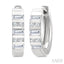Bar Petite Diamond Huggie Fashion Earrings