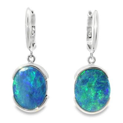 Australian Opal Doublet Earrings