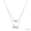 Mom & Love Layered Diamond Necklace