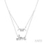 Mom & Love Layered Diamond Necklace