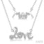 Mom & Love Layered Diamond Necklace