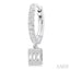Rectangle Shape Fusion Petite Diamond Huggie Fashion Earrings