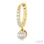 Round Shape Fusion Petite Diamond Huggie Fashion Earrings