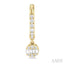 Round Shape Fusion Petite Diamond Huggie Fashion Earrings