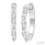 Petite Diamond Huggie Fashion Earrings