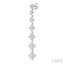 Graduated Clover Diamond Long Earrings