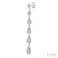 Pear Shape Diamond Long Earrings