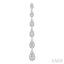Pear Shape Diamond Long Earrings