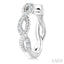Twisted Petite Diamond Huggie Fashion Earrings