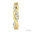 Twisted Petite Diamond Huggie Fashion Earrings