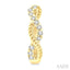 Swirl Petite Diamond Huggie Fashion Earrings