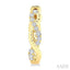 Twisted Petite Diamond Huggie Fashion Earrings