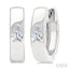 Pear Shape Petite Prong Diamond Huggie Earrings