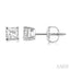 Princess Shape Diamond Stud Earrings