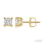 Princess Shape Diamond Stud Earrings