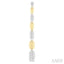 Puffed Rectangular Shape Diamond Long Earrings