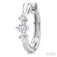 Past Present & Future Diamond Huggie Fashion Earrings