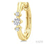 Past Present & Future Diamond Huggie Fashion Earrings