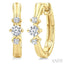 Past Present & Future Diamond Huggie Fashion Earrings