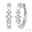 Past Present & Future Petite Diamond Huggie Fashion Earrings