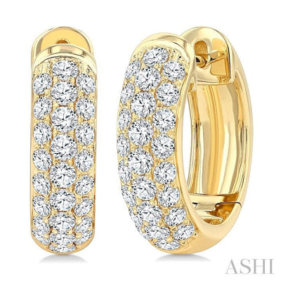 Diamond Huggie Fashion Earrings