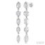 Mixed Shape Diamond Fashion Earrings