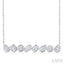 Mixed Shape Bezel Set Diamond Fashion Necklace