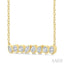Mixed Shape Bezel Set Diamond Fashion Necklace