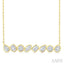 Mixed Shape Bezel Set Diamond Fashion Necklace