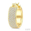 Diamond Fashion Huggie Earrings