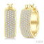 Diamond Fashion Huggie Earrings