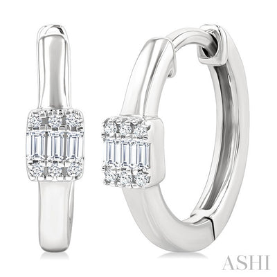 Fusion Petite Diamond Fashion Huggie Earrings