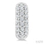 3 Row Diamond Huggie Fashion Earrings